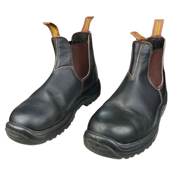 Blundstone Men’s 140 Stout Brown Safety Toe Chelsea Boot Size 8.5 US 9.5 - Picture 6 of 10